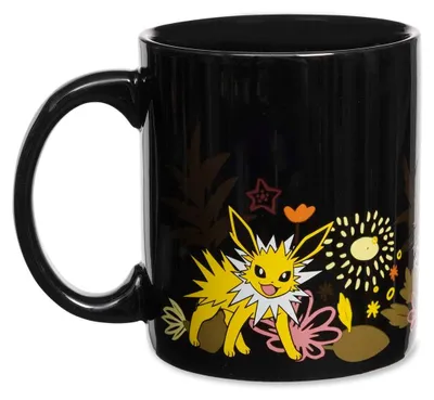Produktbild von Pokémon Center Blitza (Jolteon) Schwarze Tasse – 325 ml