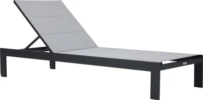 Produktbild von AXI Elio Gartenliege in Anthrazit / Grau | Sonnenliege aus Aluminium mit verstellbarer Rücklehne - 5 Positionen | Sonnenbett / Liege für Draußen / Garten