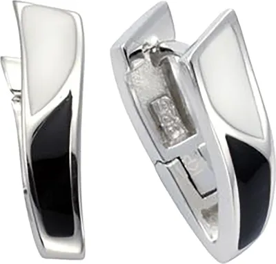 Produktbild von Klappcreolen 925/- Sterling Silber rhodiniert 1,9 cm