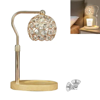 Produktbild von Kerzenwärmerlampe, Duftlampe mit Timer und Dimmer, Kerzenwärmer, höhen- und helligkeitsverstellbar, Kerzenwärmer für Duftkerzen im Glas, für Zuhause