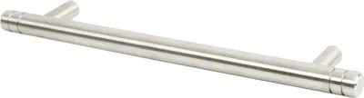 Produktbild von Möbelgriff ø 10mm Edelstahl 160mm Lochabstand Stangengriff matt gebürstet Mod. Detroit