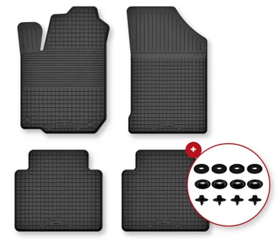 Zdjęcie produktu dla Dywaniki gumowe do Hyundai SantaFe II 2006-2012 (SUV) – 4 szt., czarne, dobierane – Wielganizator Semi-Universal