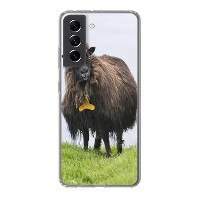 Produktbild von MuchoWow® Handyhülle Schutzhülle Hülle für Samsung Galaxy S21 FE Schafe - Braun - Meer Silikon Softcase Handy Hülle - Mobiltelefonhülle