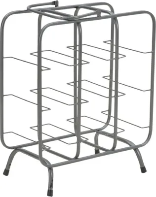 Produktbild von Mauro Ferretti Flaschenregal Quadratisch 9 Plätze 40x23x47,5 cm dunkelgrau