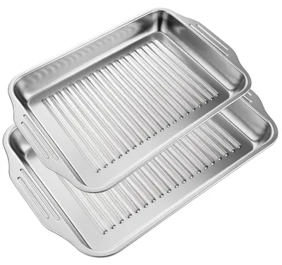 Immagine prodotto di Set di 2 teglie da forno - Ideali per cuocere e arrostire in modo versatile