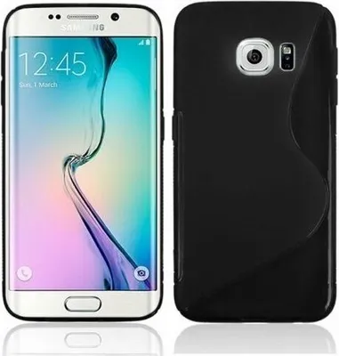Produktbild von Schutzhülle für Samsung Galaxy S6 Edge Case Hülle Cover Tasche S-Line Schwarz