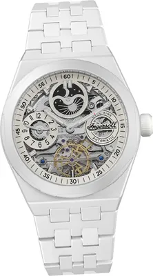 Image de Ingersoll Ceramic Mens Montre analogique élégante montre-bracelet blanche D2UIN15103