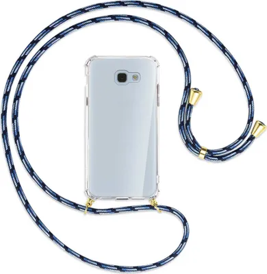 Produktbild von Handykette Backcover-Schutzhülle mit Band (Metall goldfarben) für Samsung Galaxy A5 2017 - Blautöne