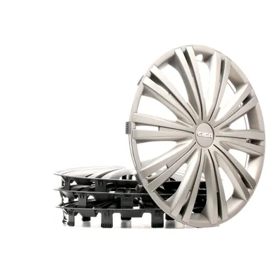 Produktbild von 4x 15" Zoll Radkappen Schwarz Silber Radzierblenden Radblenden 15 GIGA DARK ARGO