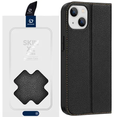Zdjęcie produktu dla Dux Ducis Skin X2 Etui Do Iphone 14 Plus Pokrowiec Z Magnetyczną Klapką Czarny