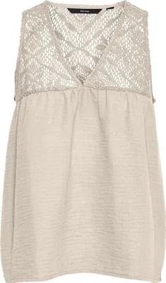 Produktbild von Vero Moda Chris ärmellose Bluse Beige XL Frau Beige XL