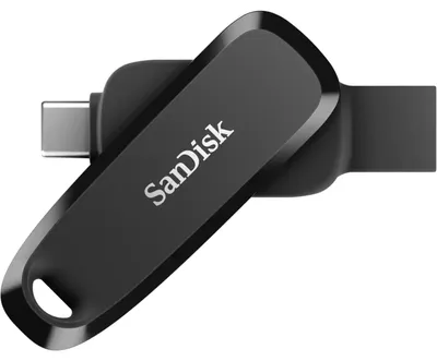 Produktbild von SanDisk SDDDC6-512G-G46, 512 GB, USB Typ-C, 3.2 Gen 1 (3.1 Gen 1), 100 MB/s, Drehring, Schwarz