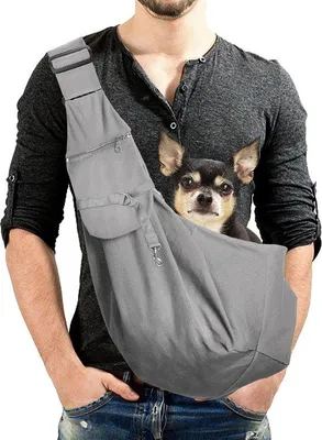 Produktbild von Famanu Haustiertrage Tasche für Katzen und Hunde - verstellbarer Schultergurt - für Spaziergänge und Reisen