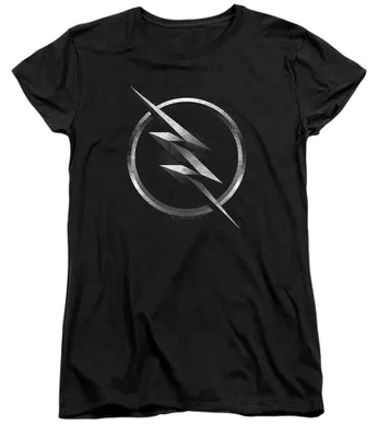 Obrázek produktu pro Tričko "The Flash" pro dámy, úzký střih, model TV40982 (velikost S), barva černá