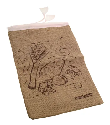 Image de FACKELMANN 47057 Sac de rangement pour légumes, fruits | Jute | 385 x 270 mm