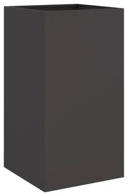 Produktbild von vidaXL Pflanzkübel Schwarz 42x38x75 cm Stahl