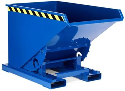 Produktbild von R+R Industrietechnik Abrollkipper Typ RAM-170 1570x1800x1100mm 1700dm³ RAL 5010 Enzianblau
