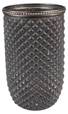 Produktbild von Clayre & Eef Teelichthalter Ø 10x17 cm Grau Glas