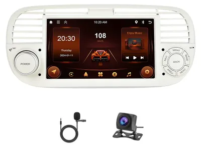 Immagine prodotto di Autoradio Android 15 - Lettore multimediale - Autoradio - Sistema di navigazione - CarPlay wireless - Schermo da 7 pollici