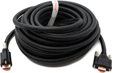 Obrázok produktu pre Kábel HDMI 2.0 10 m od zástrčky typu A po zástrčku so skrutkou v čiernej farbe