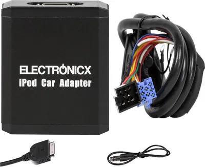 Produktbild von AUX-Adapter für iPhone, iPad, iPod und CD-Wechsler für VW, Seat, Skoda, Ford (8-polig) ▶ Premium  USB- und Bluetooth-Adapter für Autoradios