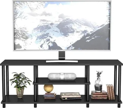 Produktbild von Famanu TV-Schrank mit offenen Regalen - Schwarz