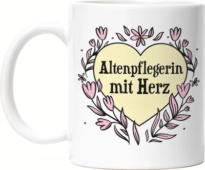 Produktbild von Altenpflegerin mit Herz Tasse Geschenkidee Zum Danke Sagen Beste Altenpflegerin