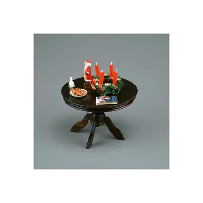 Produktbild von Großer Weihnachtstisch Miniatur 1:12 – Puppenhausmöbel Holz
