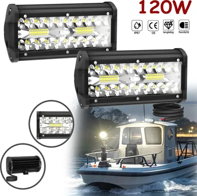Image de LZQ 2 x 120W LED Projecteur de travail Offroad pour voiture SUV Camion Projecteur