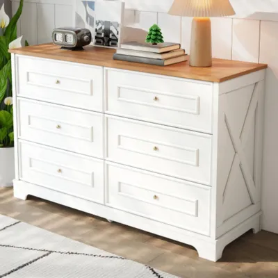 Obrázok produktu pre Moderný príborník so šiestimi zásuvkami, komoda s minimalistickým dizajnom, do obývačky, jedálne 120 x 40 x 76 cm