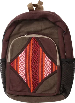 Produktbild von Rucksack - Hanf - Muster 01 - Ethno - braun
