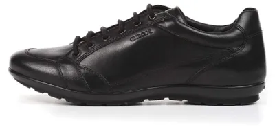 Zdjęcie produktu dla Geox SYMBOL buty męskie - eleganckie niskie buty - sznurowane buty czarne NOWOŚĆ