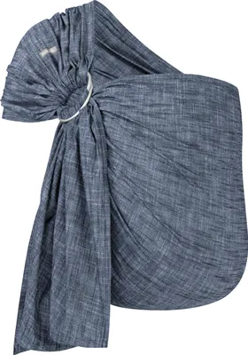 Produktbild von HOPPEDIZ Babytragetuch Ring-Sling Popeline Denim blau