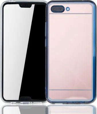 Produktbild von Huawei Honor 10 Handy Hülle Spiegel Mirror Soft-Case Schutz-Cover Rose Gold