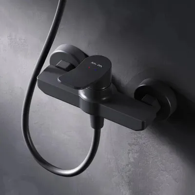 Produktbild von AM.PM Duscharmatur Einhebel Brausebatterie Schwarz Armatur Mischbatterie Brausearmatur Brausebatterie Wasserhahn Bad Mischbatterie Dusche