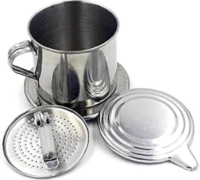 Produktbild von Vietnam Tragbares Kaffeefilterset aus Edelstahl, Traditionelle wiederverwendbare Kaffeemaschine aus Edelstahl