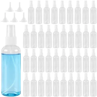45er Pack 100 ml Sprühflaschen mit Feinsprühdüse, transparent