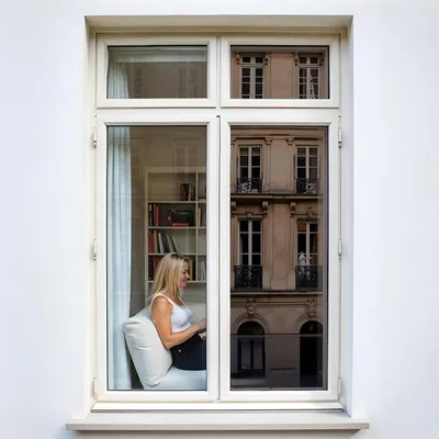 Produktbild von DIMEXACT - Film Spiegelkleber Fenster Anti -Look ohne Tain, für Fenster weniger als 1,2 m², Glasbronze, Lichtübertragung von 12%, 1,52 m x H: 10 m, in Roll -152 cm x 10 m - en Rouleau