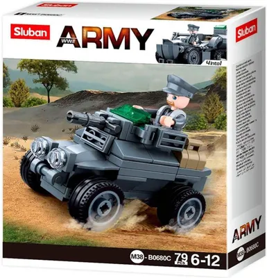 Zdjęcie produktu dla SLUBAN Army Blocks Vehicle 79 el. M38-B0680C
