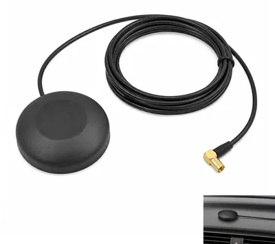 DAB+ Autoantenne, selbstklebend, SMB, 3 m Kabel
