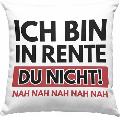 Produktbild von Trendation - Renter Deko-Kissen mit Füllung 40x40 mit Spruch Ruhestand Geschenk Rente Mann Lustig Renteneintritt Abschiedsgeschenk Pension Sprüche (Rosa)