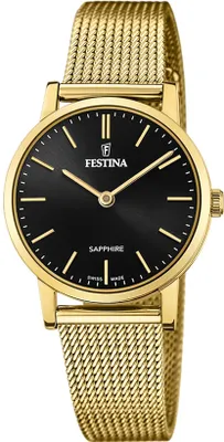 Zdjęcie produktu dla Festina szwajcarski zegarek damski złota bransoleta stal nierdzewna UF20023/3