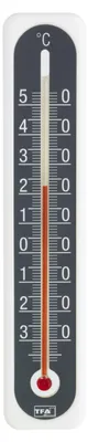 Produktbild von Thermometer Innen & Außen schwarz wetterfest quecksilberfrei zur Temperaturkontrolle spart Heizkosten für Haus Garten Freizeit