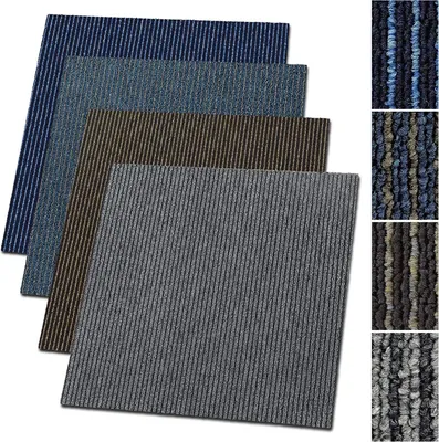 Produktbild von Teppichfliesen Bohemia Blau 04 50 x 50 cm