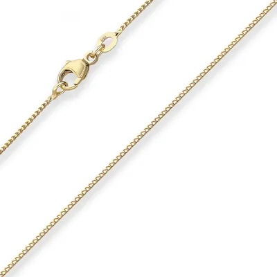 Produktbild von 1mm Bingokette Goldkette Collier Halskette aus 375 Gold Gelbgold 50cm