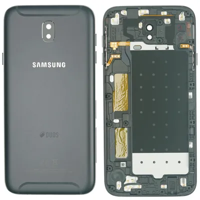 Produktbild von Samsung Galaxy J7 2017 (SM-J730F) Backcover + Kameraglas + Kleber, Schwarz