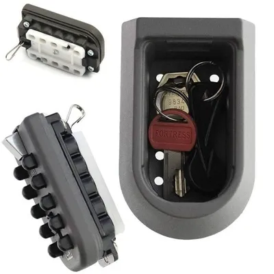 Produktbild von Wandmontierter Schlüsselsafe mit 3-stelligem Code für Innen- & Außenbereich 10,7x6,5x6cm