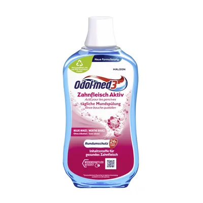 Produktbild von Odol med 3 Zahnfleisch aktiv antibakterielle Mundspülung 500ml