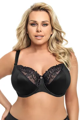 Produktbild von Gorsenia k378 victoria soft bh dame maxi stickerei regulierbar setteil eu, schwarz, 95h