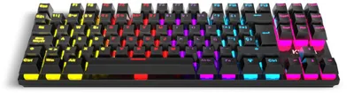 Produktbild von Krom Kasic TKL, Tenkeyless (80 - 87 %), Kabelgebunden, USB, Mechanischer Switch, RGB-LED, Schwarz
